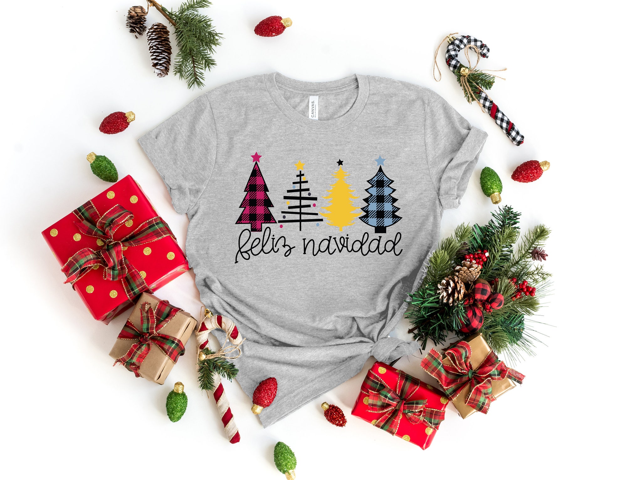 Feliz Navidad Shirt | Spanish Merry Christmas Apparel image 2