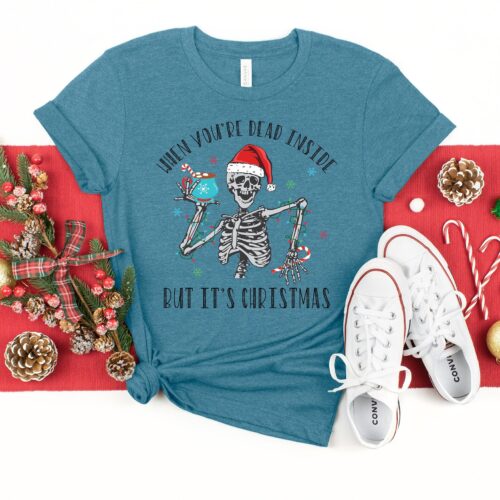 Dead Inside But Merry: Wonderful Christmas Shirt image 0