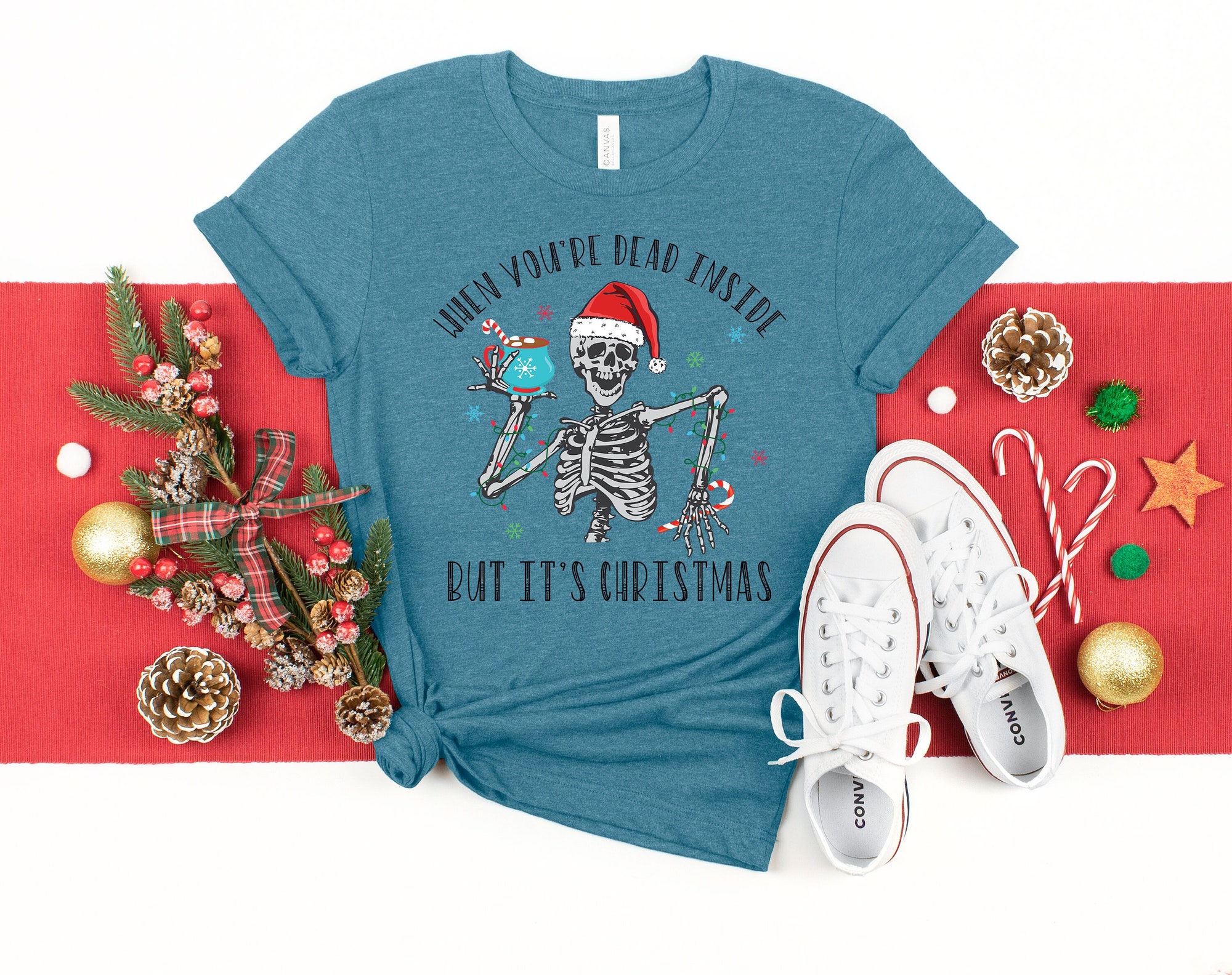 Dead Inside But Merry: Wonderful Christmas Shirt image 0