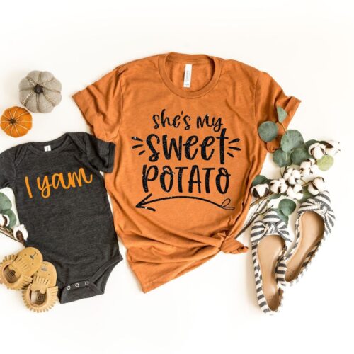 She's My Sweet Potato I Yam Shirt | Couples Thanksgiving Shirt image 0