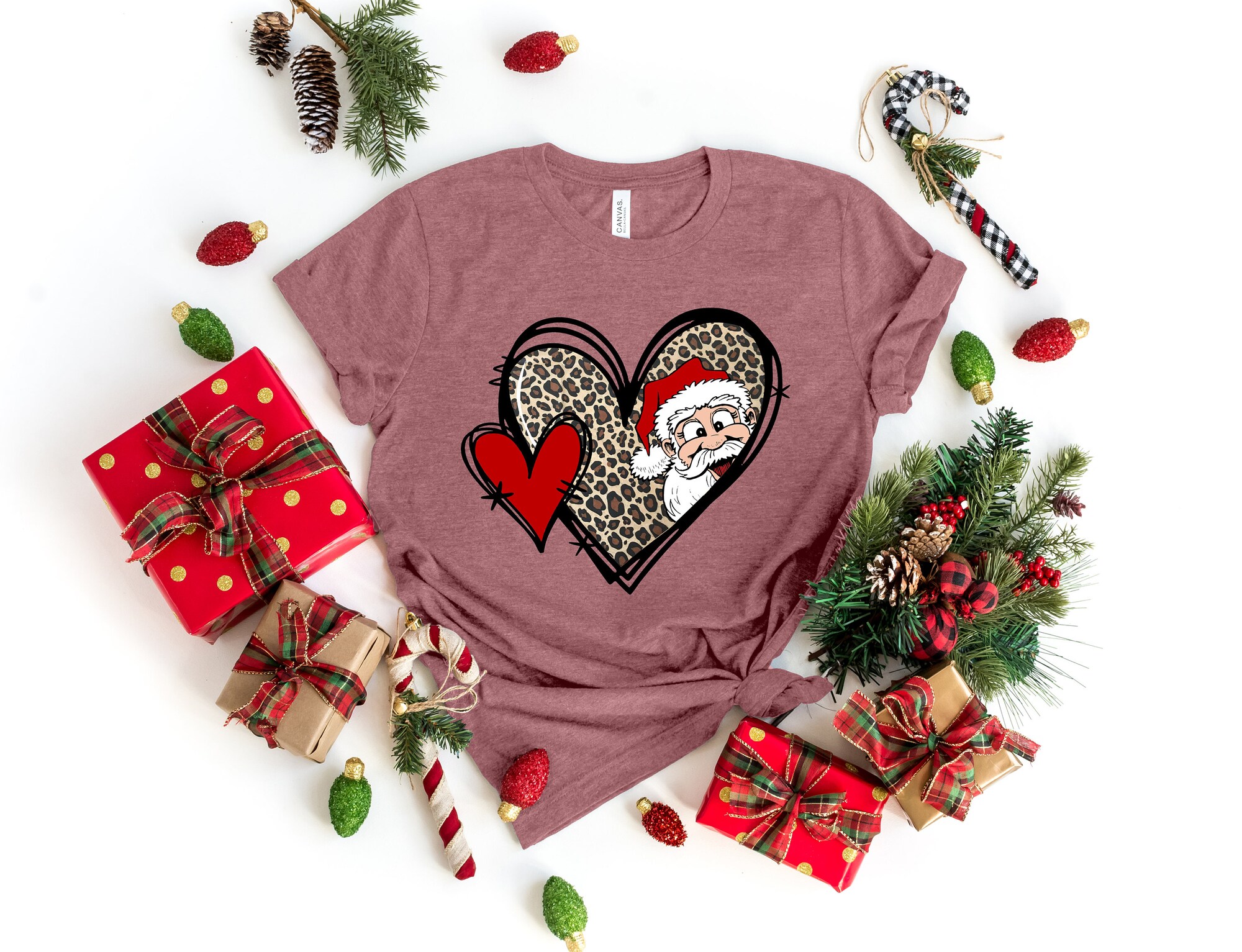 Santa Shirt | Tis The Season Christmas Tee Most Wonderful Time Of The Year image 1