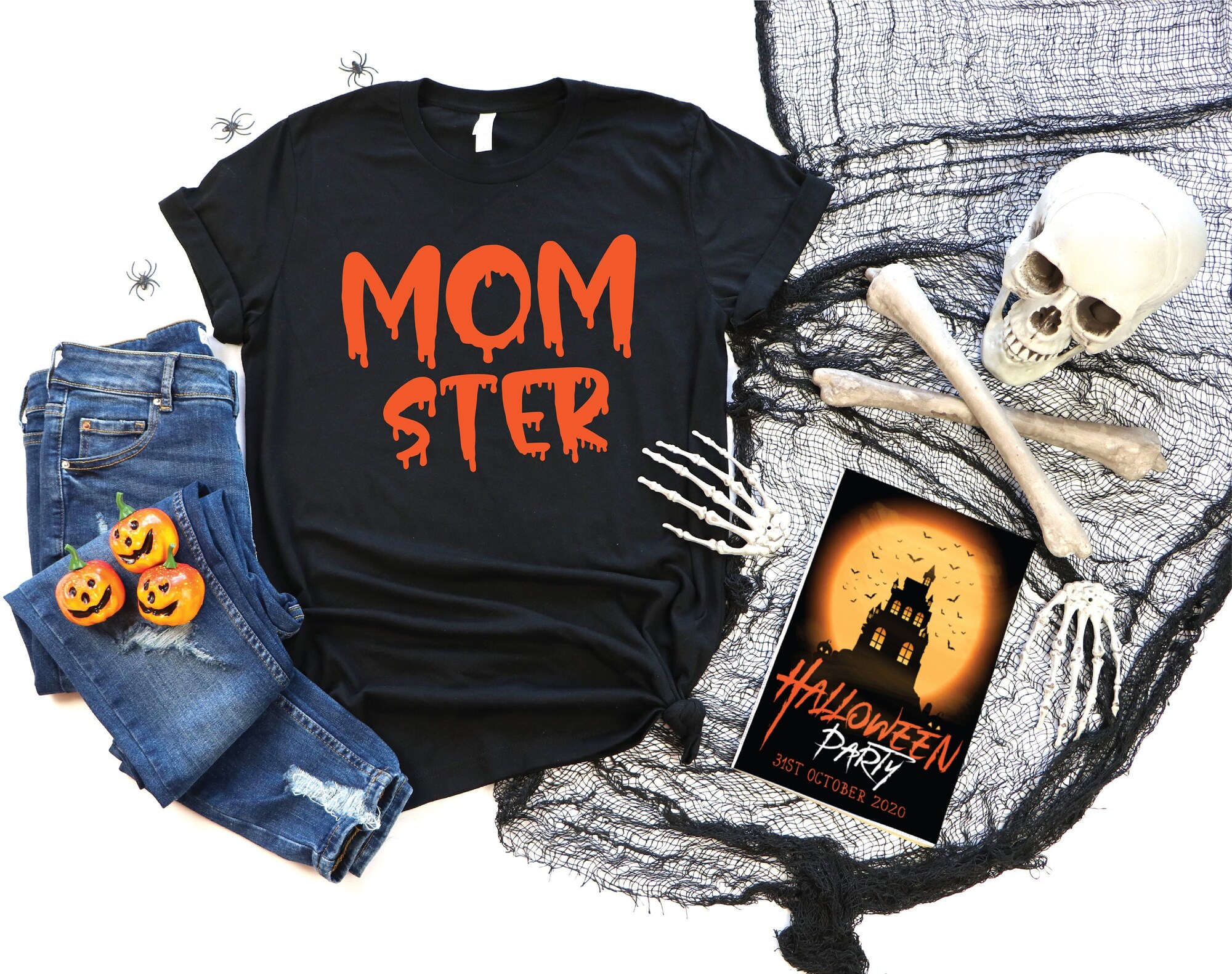 Halloween Momster & Funny Tee: Perfect Gift for Parents image 1