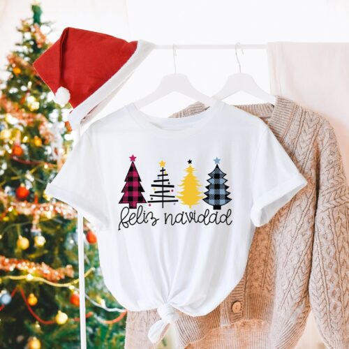 Feliz Navidad Shirt | Spanish Merry Christmas Apparel image 0