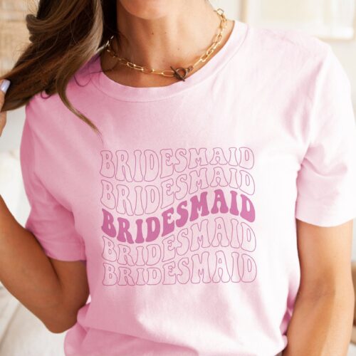 Chic Bridesmaid & Bachelorette Tees - Boho Retro Wedding image 0