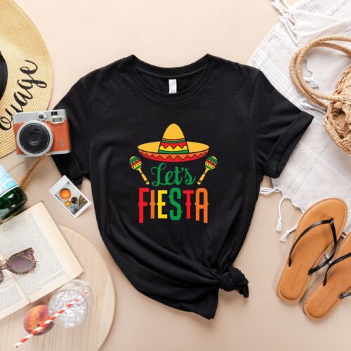 Let's Fiesta - Cinco De Mayo & Bachelorette Tee image 0