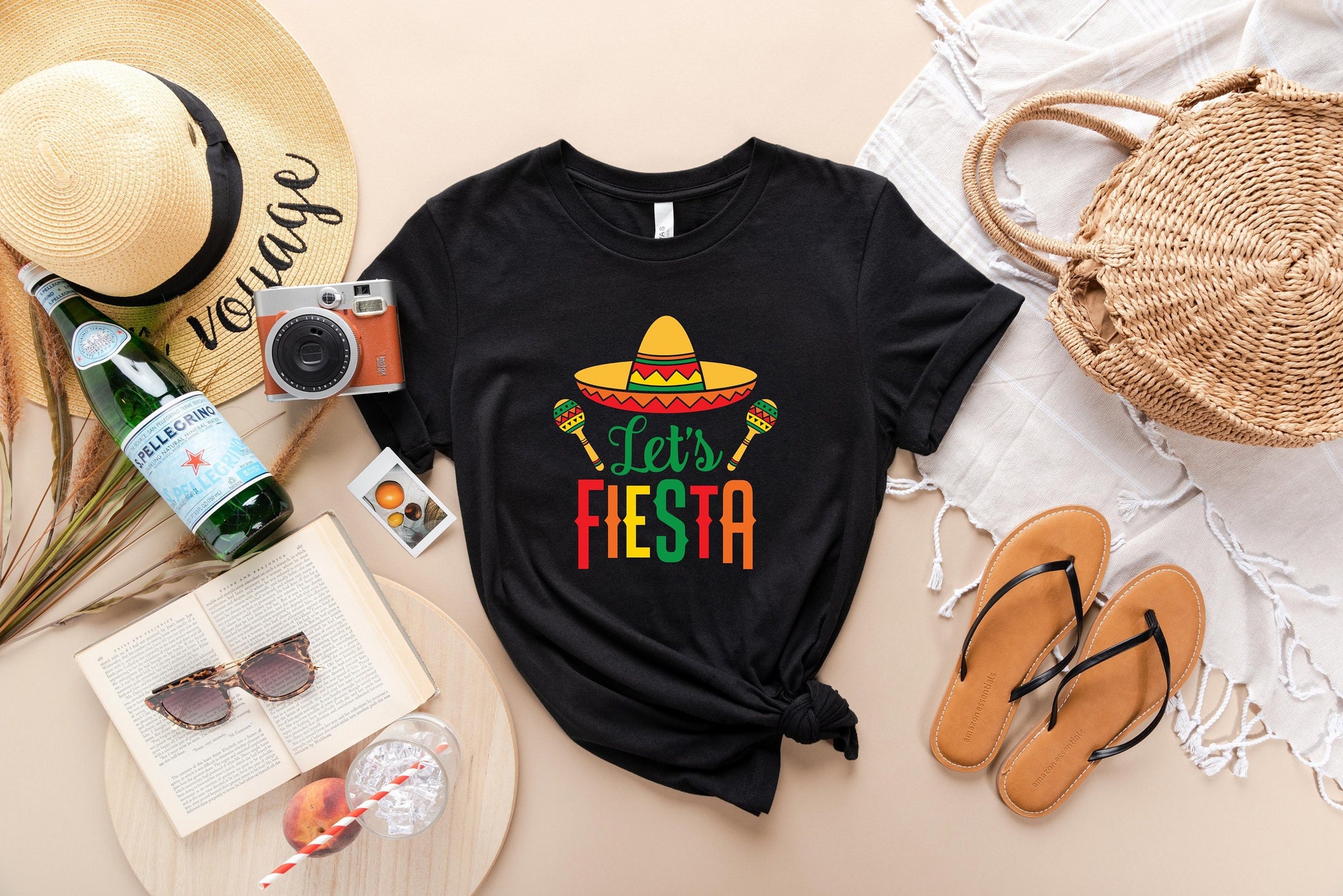 Let's Fiesta - Cinco De Mayo & Bachelorette Tee image 0