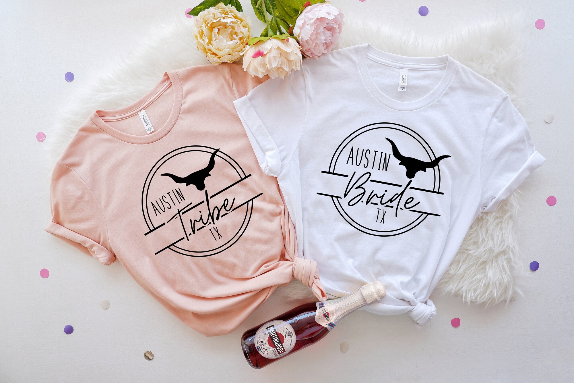 Austin Bride & Tribe T-Shirts - Wedding Bachelorette Gift Ideas image 1