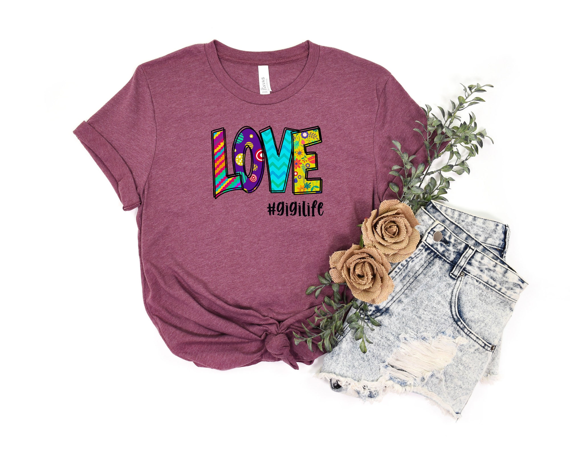 Love Gigi Life Gigilife Shirt | Mothers Day Christmas T-Shirt image 2