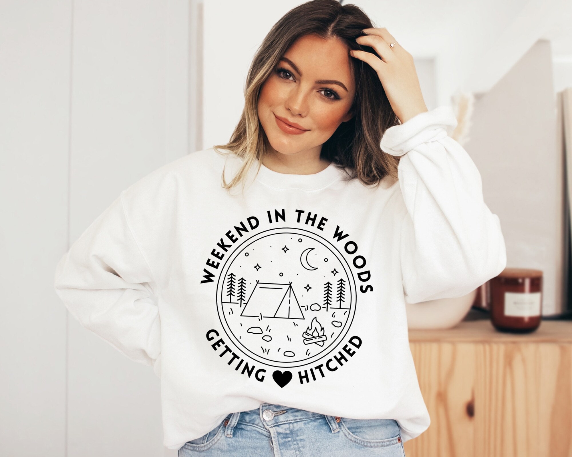 Custom Camping Bachelorette Party: Woods Weekend & Mountain Sweatshirts image 2