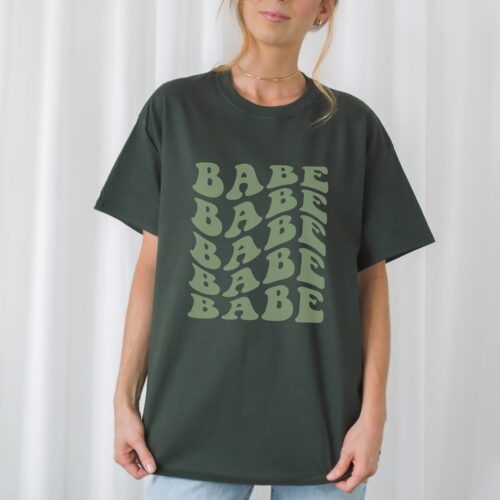 Bachelorette Party Boho Bridesmaid Babe Shirt - Trendy Retro Bridal Party Tee image 0