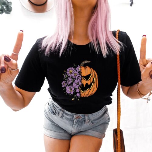 "Sweet & Spooky Pumpkin Tee: Halloween Sarcasm & Horror Shirt" image 0