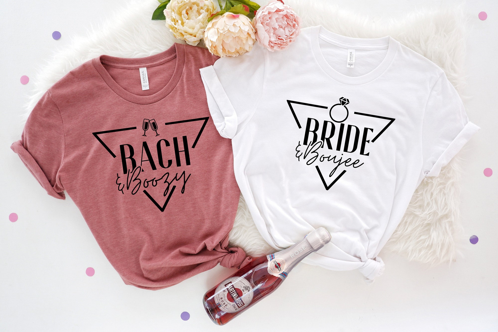 Bride & Boujee Tees Bachelorette & Boozy Shirts Bridal & Wedding Gifts image 1