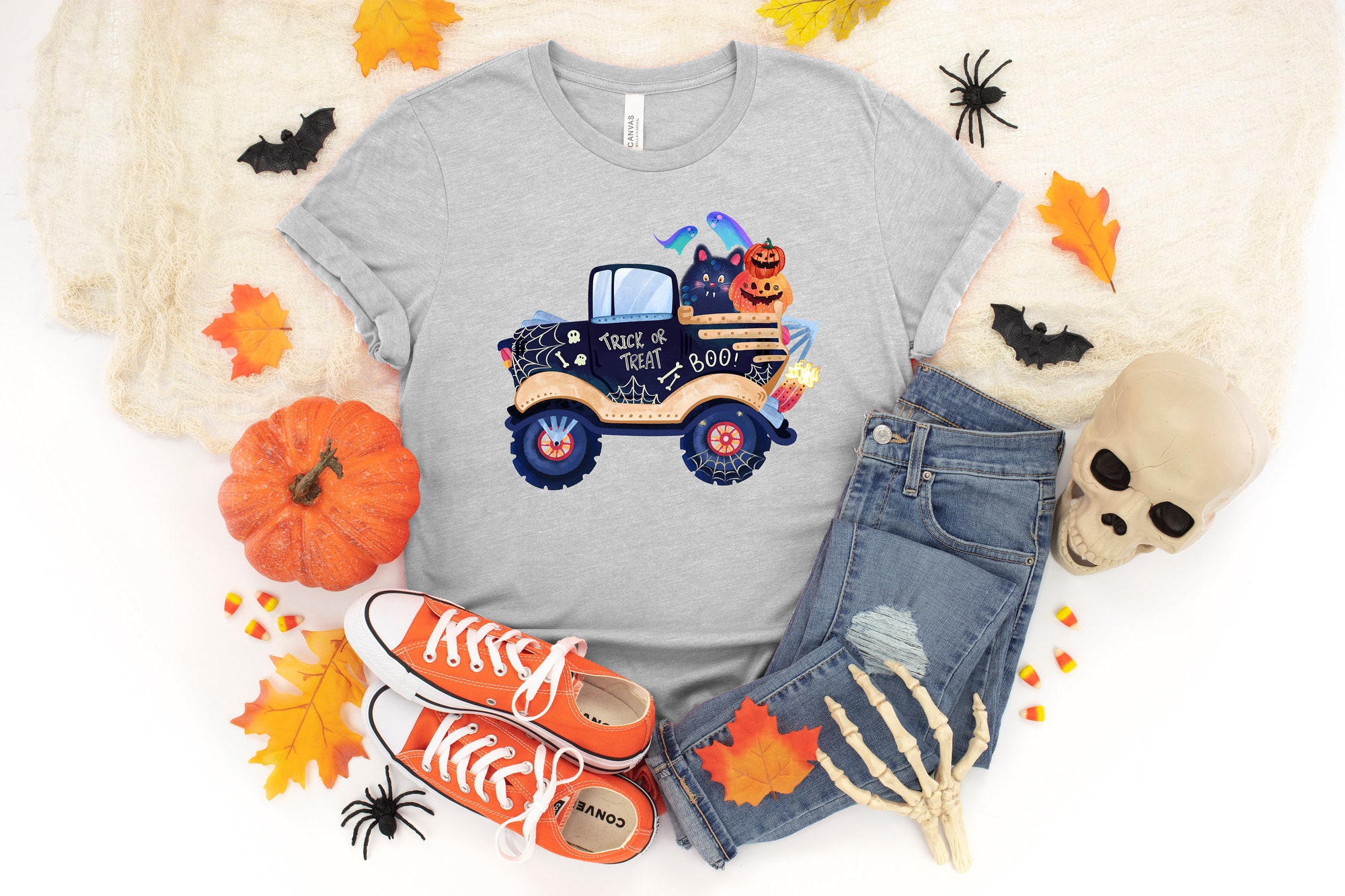 Halloween Monster Truck Shirt image 1