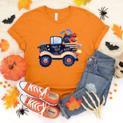 Halloween Monster Truck Shirt image 0