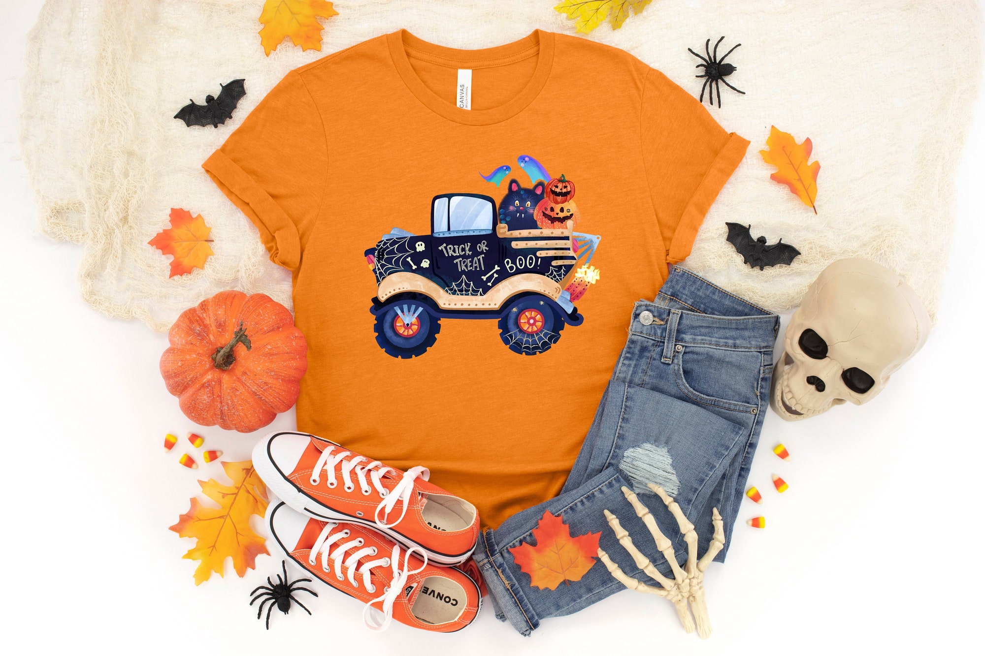 Halloween Monster Truck Shirt image 0