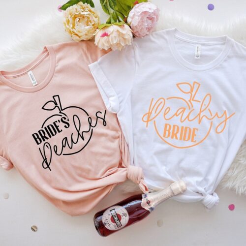 Peachy Bride & Southern Bachelorette Shirts: Georgia Peach Tees Savannah image 0