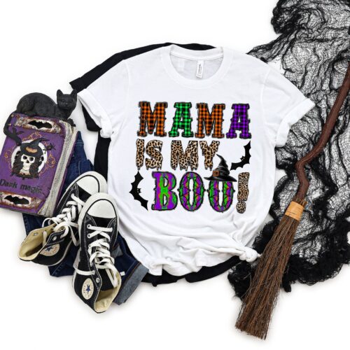 Mama Is My Boo Halloween Party Shirt image 0