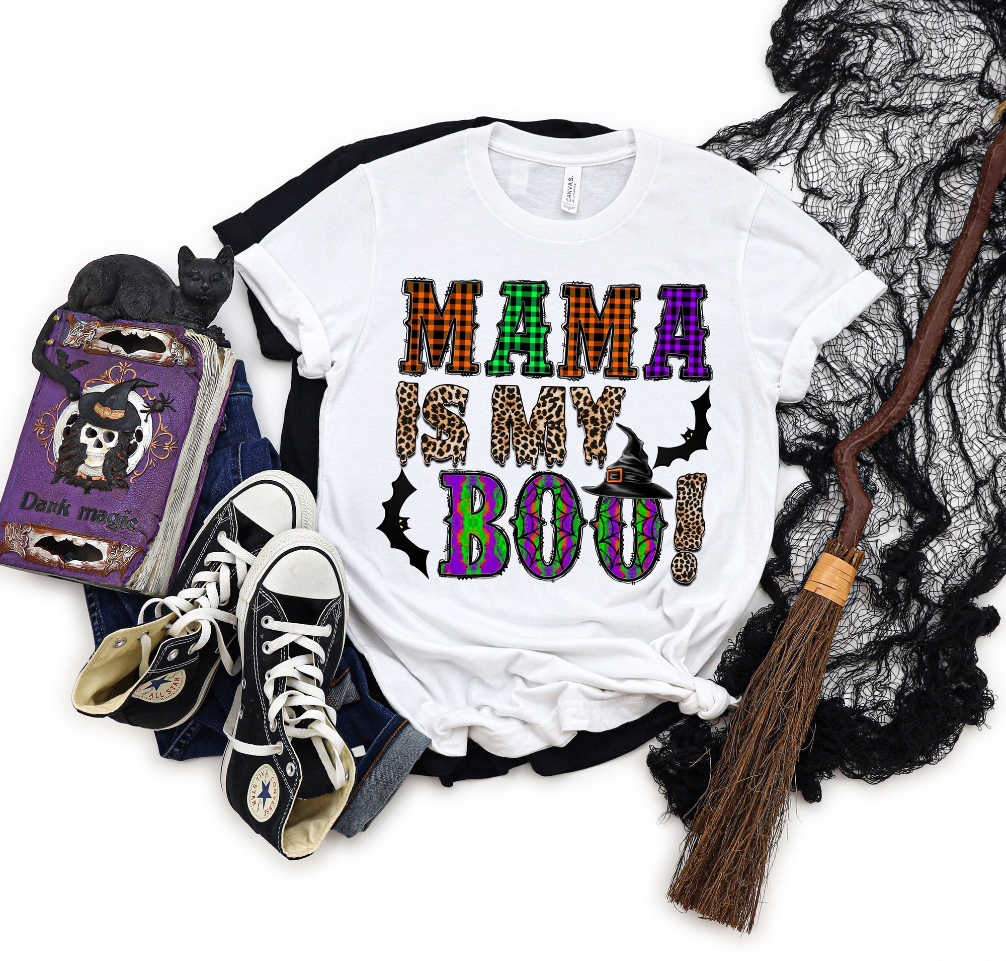 Mama Is My Boo Halloween Party Shirt image 0