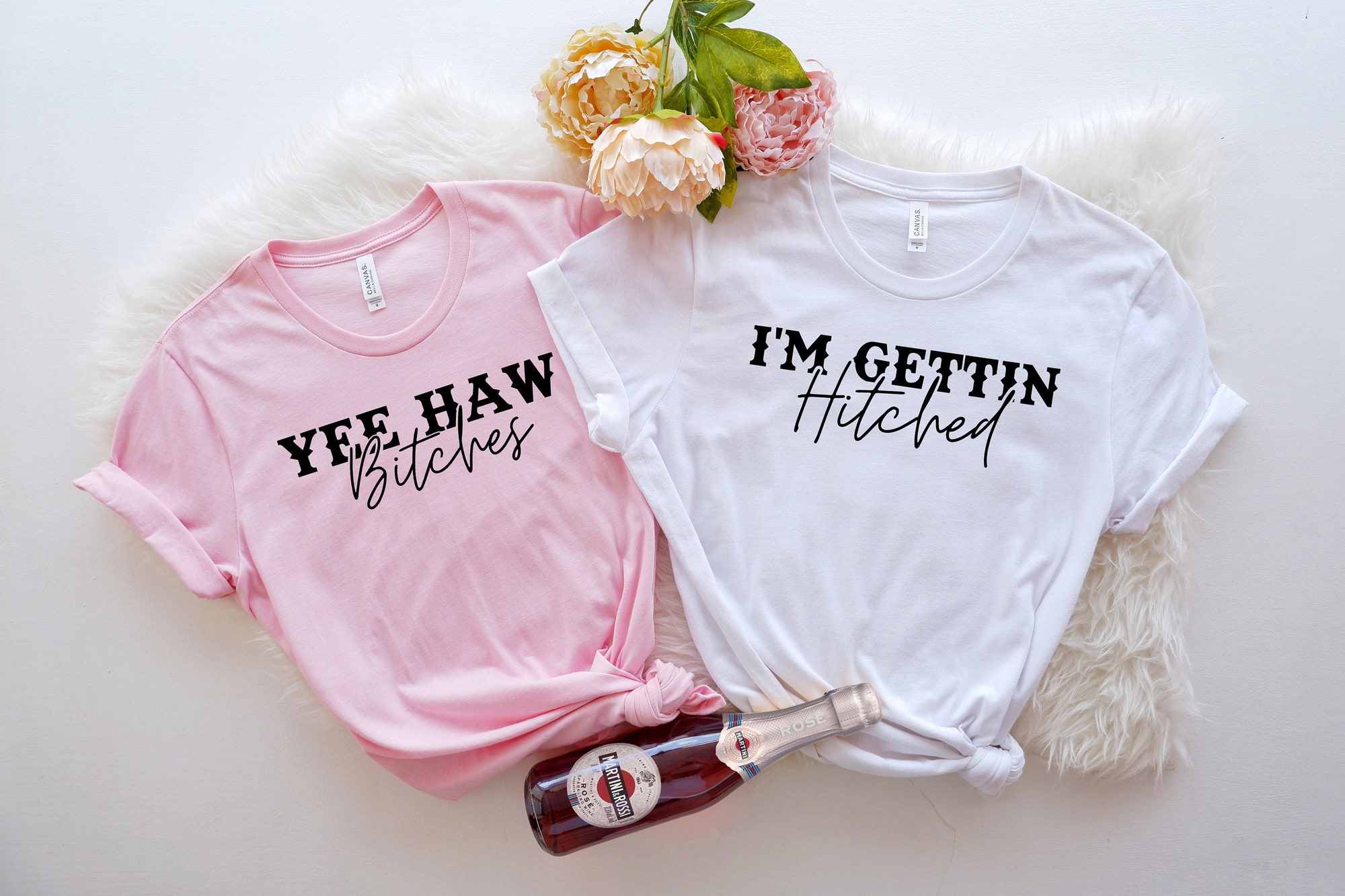 Yee Haw Getting Hitched Tees: Western Bachelorette & Bride Shirts image 3