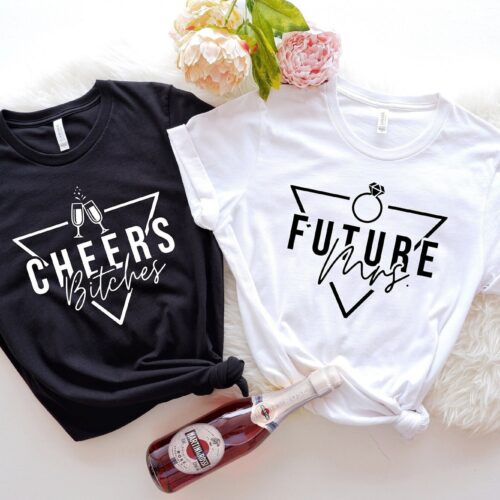 Future Mrs. & Bride Shirts Bachelorette & Wedding Gifts Engagement Tees image 0