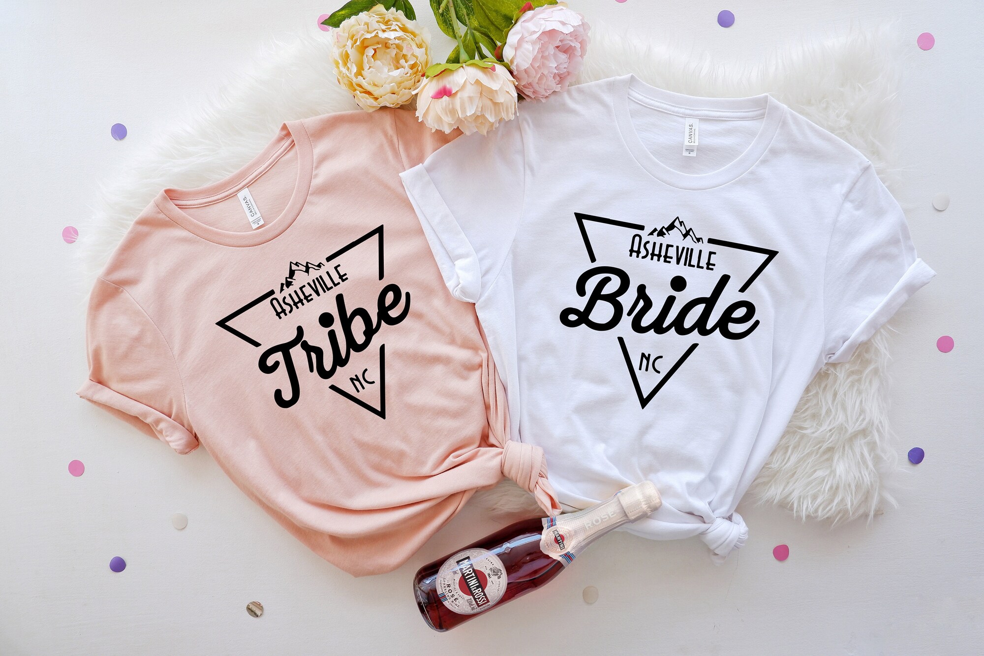 Asheville Bachelorette & Bride Shirts NC Wedding Gifts Mountain Bride image 1