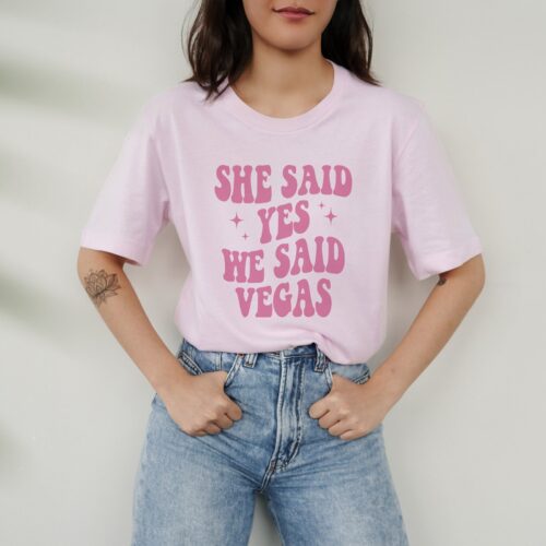 Groovy Vegas Bachelorette - Trendy Bride & Bridesmaid Tees image 0