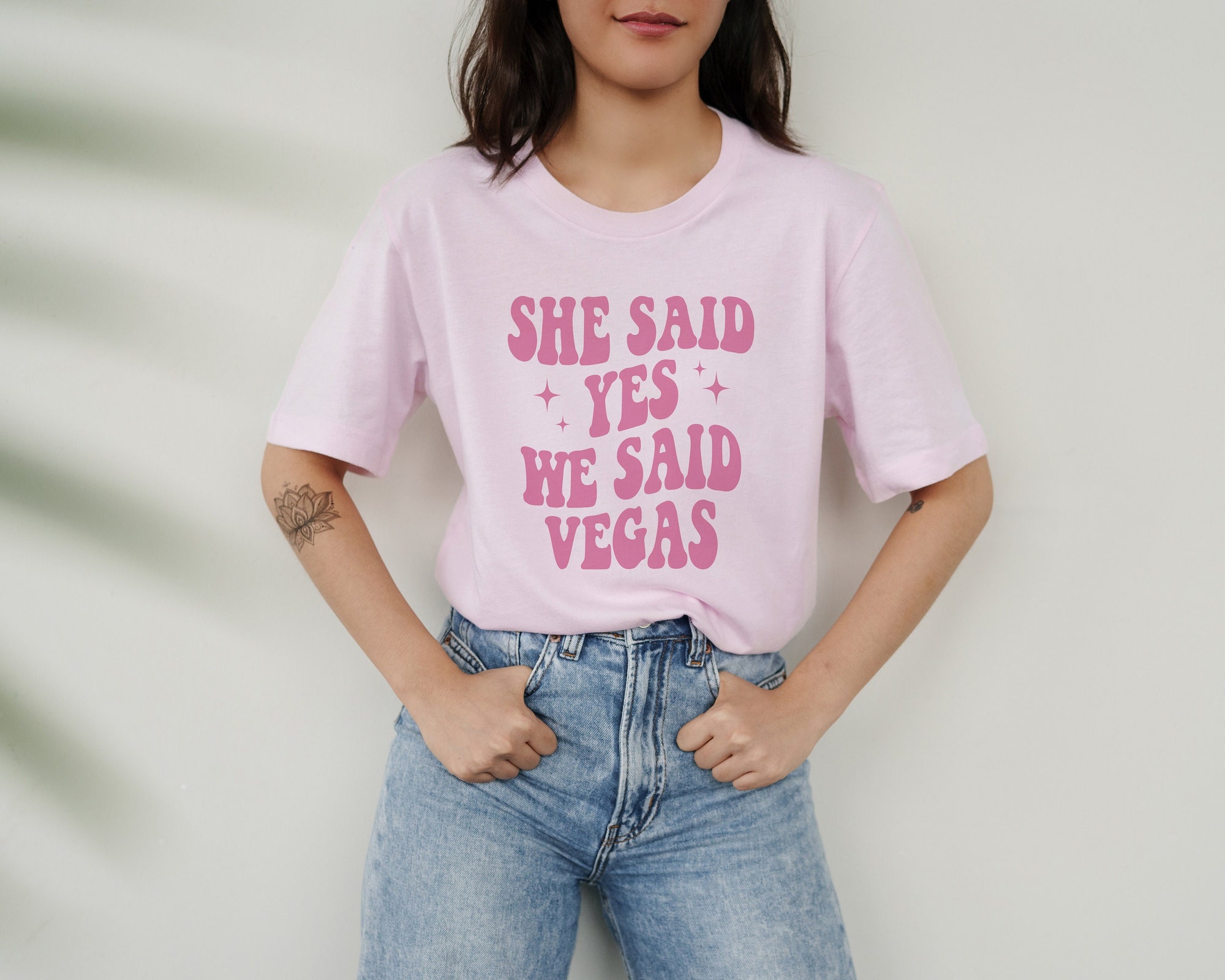 Groovy Vegas Bachelorette - Trendy Bride & Bridesmaid Tees image 0