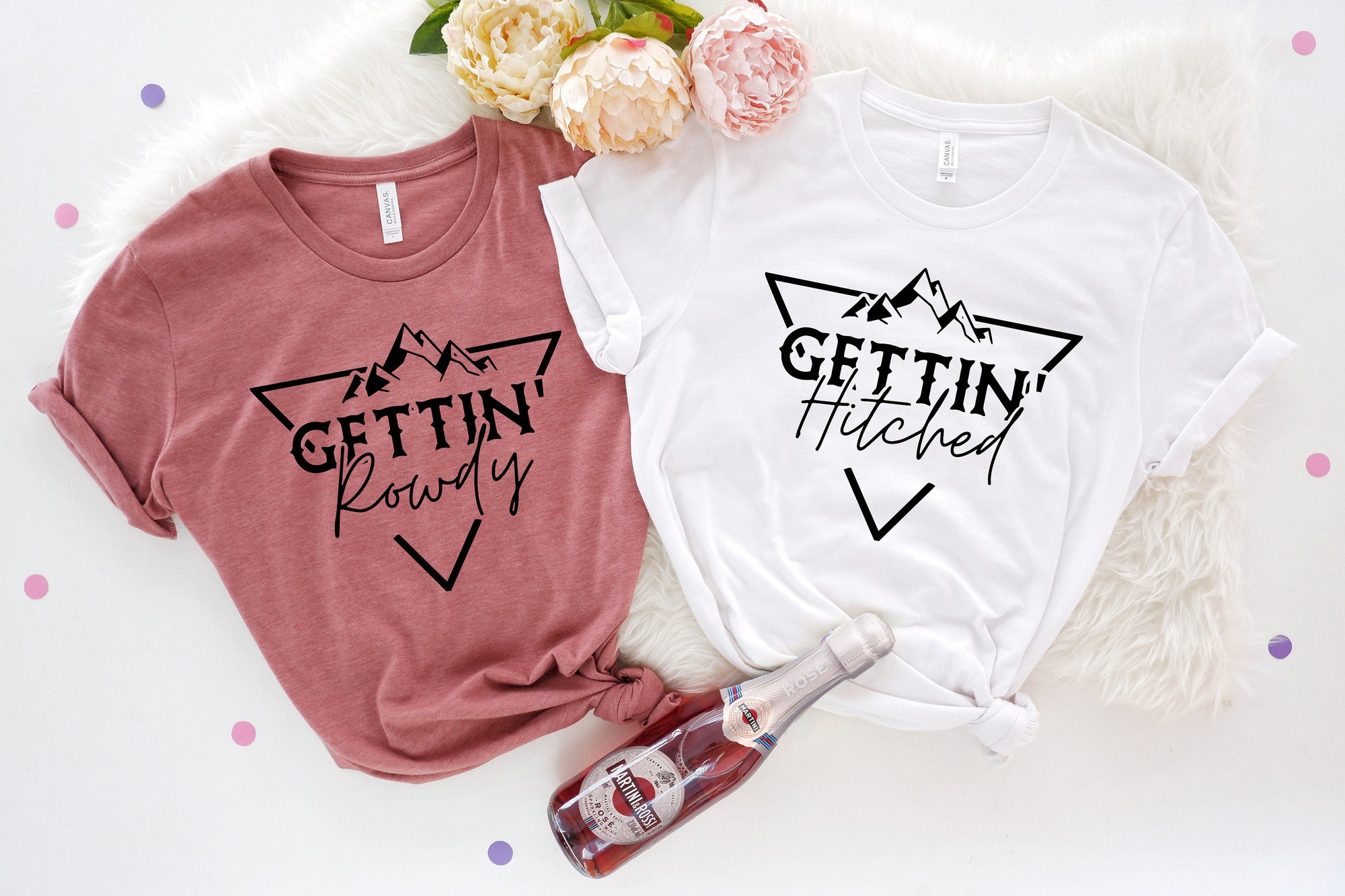 Country Bachelorette Tees: Getting Hitched Team Bride Wedding Party Gifts image 1