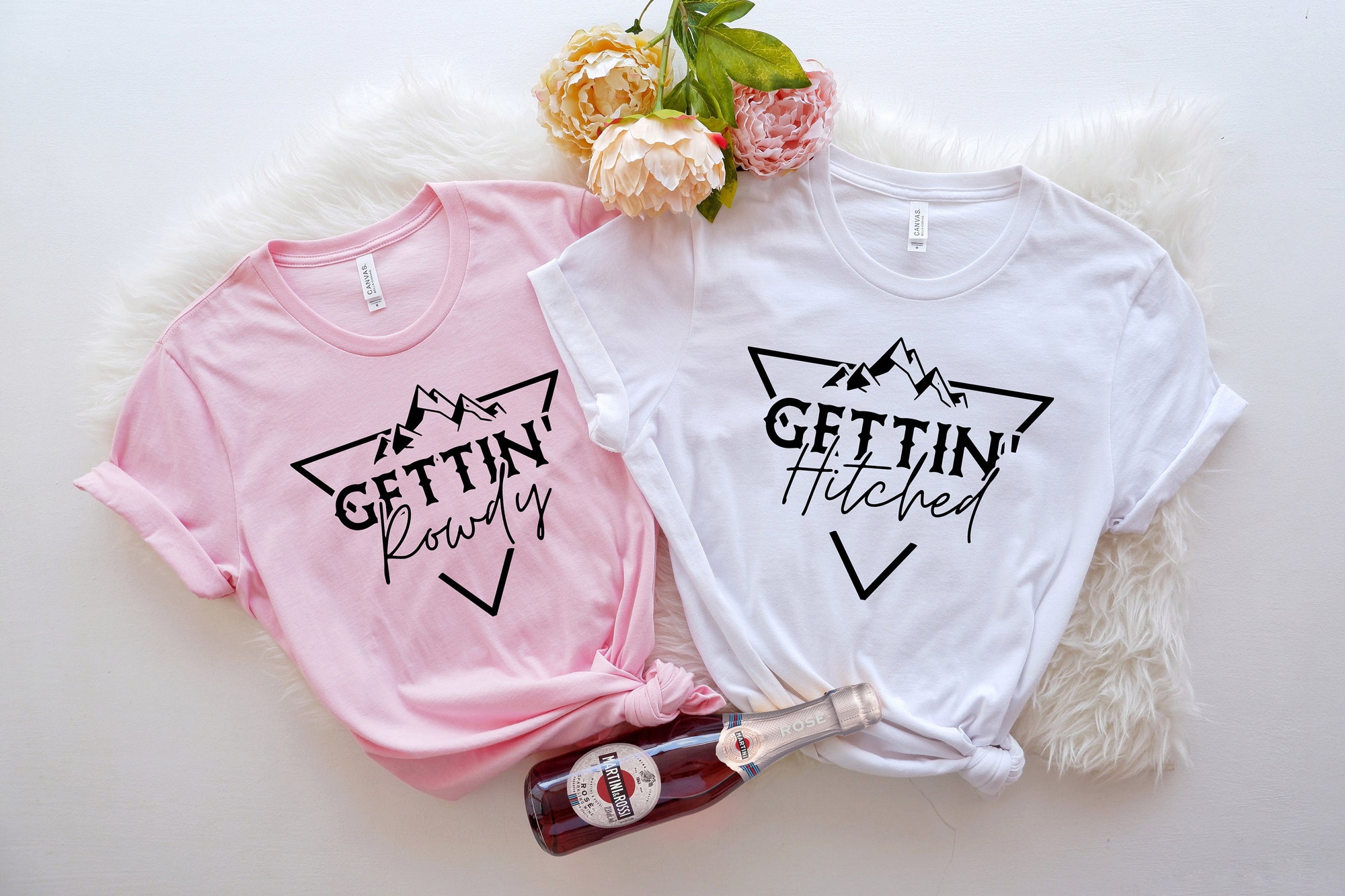 Country Bachelorette Tees: Getting Hitched Team Bride Wedding Party Gifts image 3