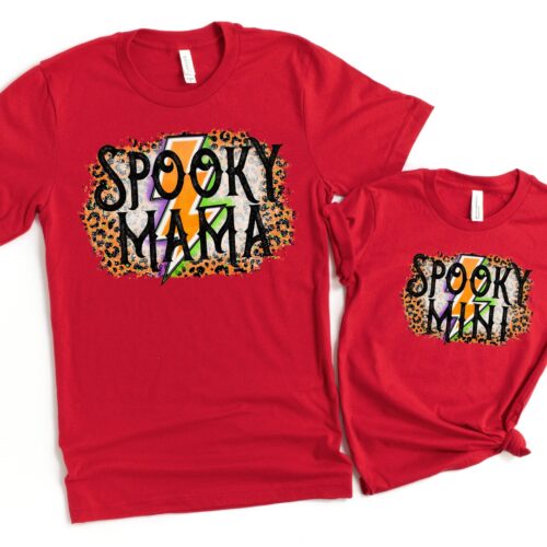 Spooky Mama & Spooky Mini Shirt: Matching Family Halloween Costumes image 0