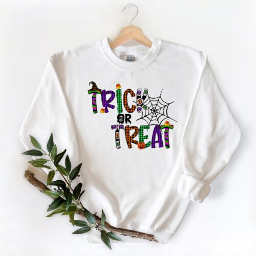 Halloween Trick or Treat Shirt Funny Halloween Shirt image 0