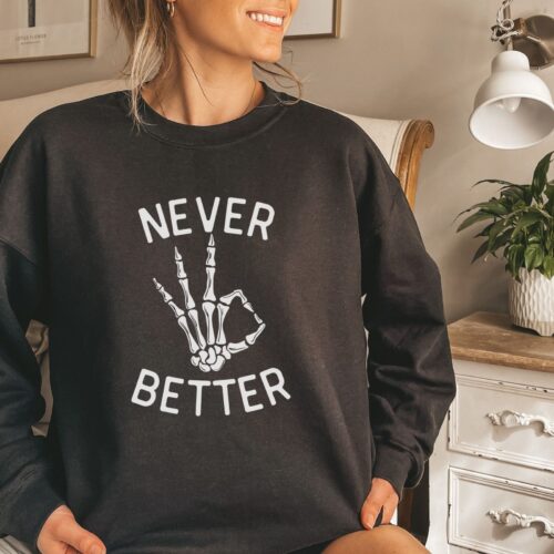 Funny Skeleton Sweatshirt: Perfect for Halloween Parties & Costumes image 0