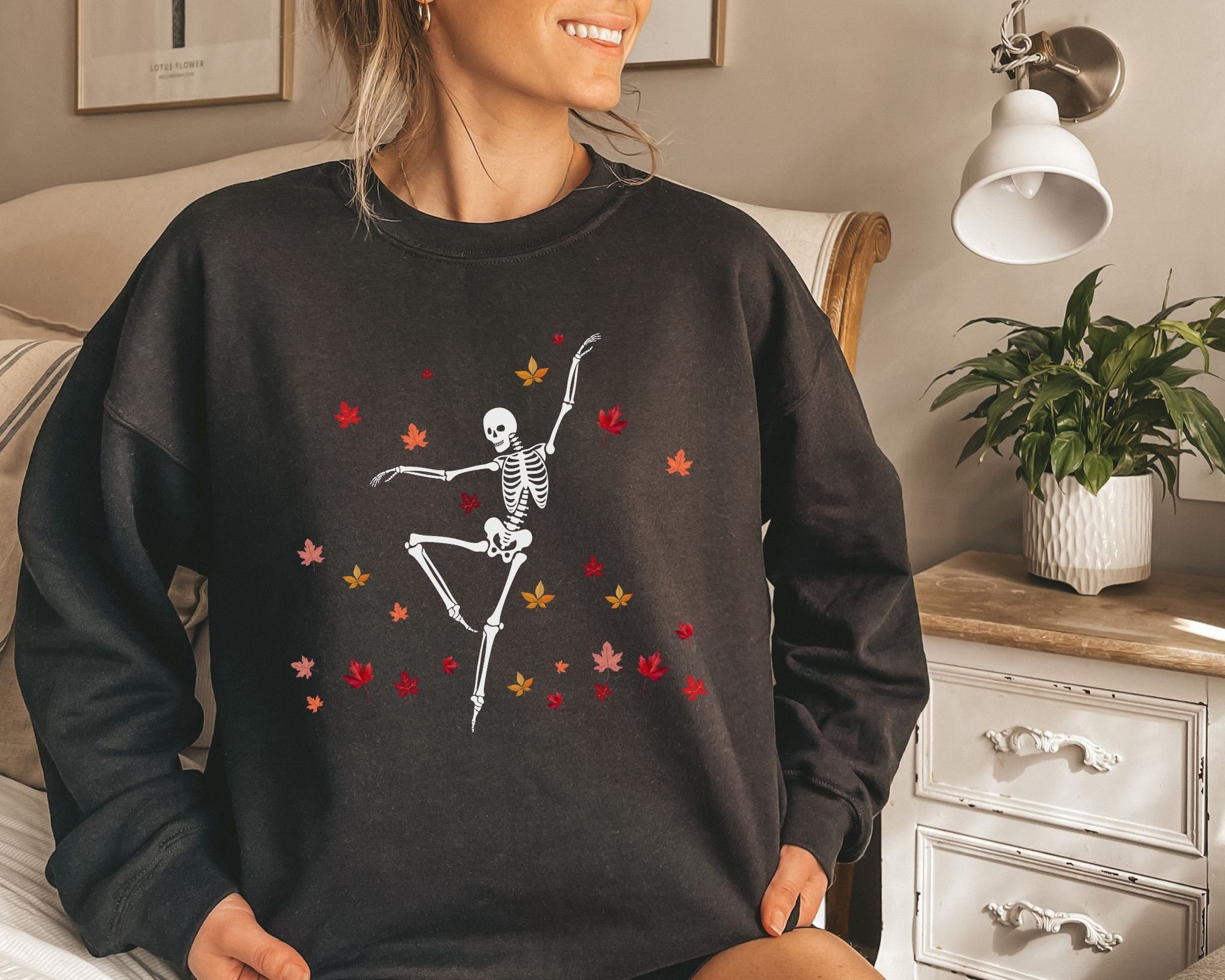 Halloween & Fall: Dancing Skeleton Sweatshirts & Shirts - Fun Designs image 1