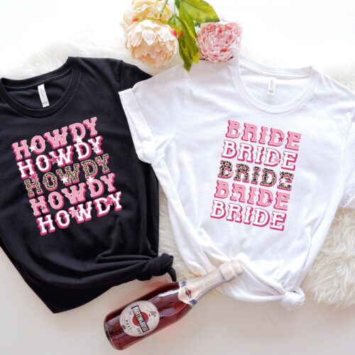 Howdy Bride: Western Wedding Nashville Bachelorette Shirts & Gifts image 0