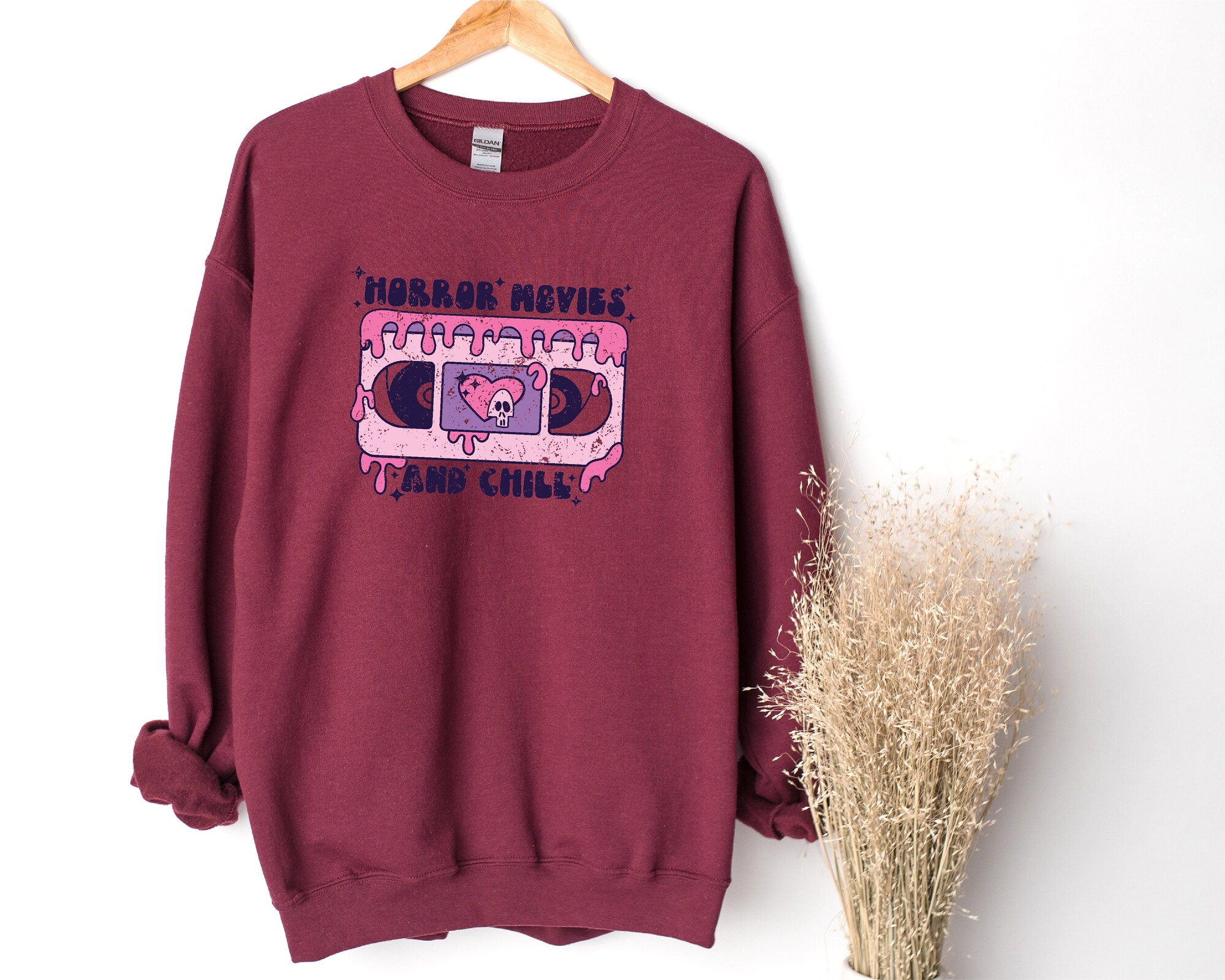 Horror & Chill: Distressed Sweatshirt for Halloween image 4