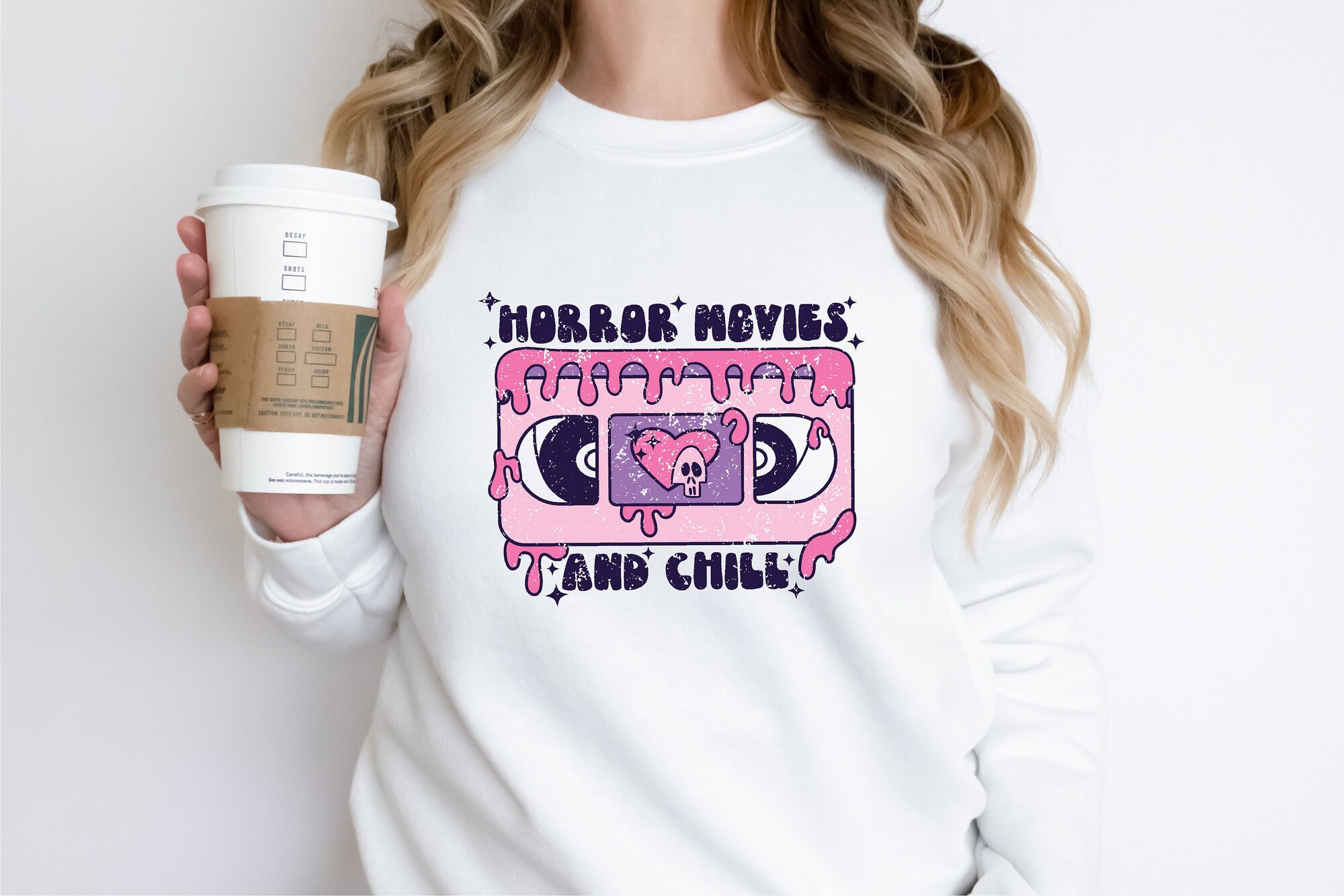 Horror & Chill: Distressed Sweatshirt for Halloween image 3