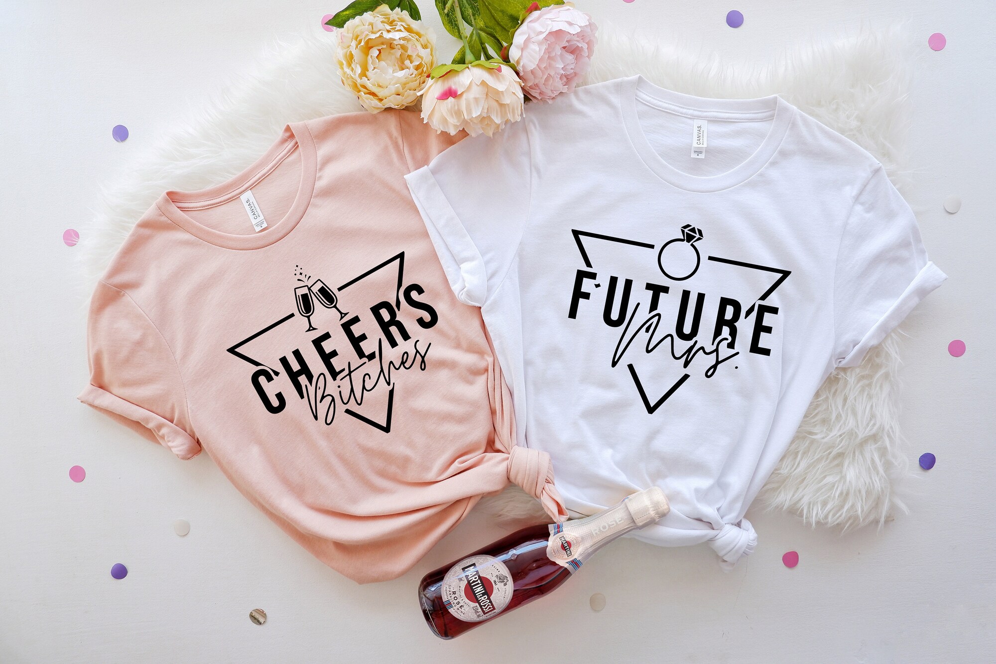 Future Mrs. & Bride Shirts Bachelorette & Wedding Gifts Engagement Tees image 3