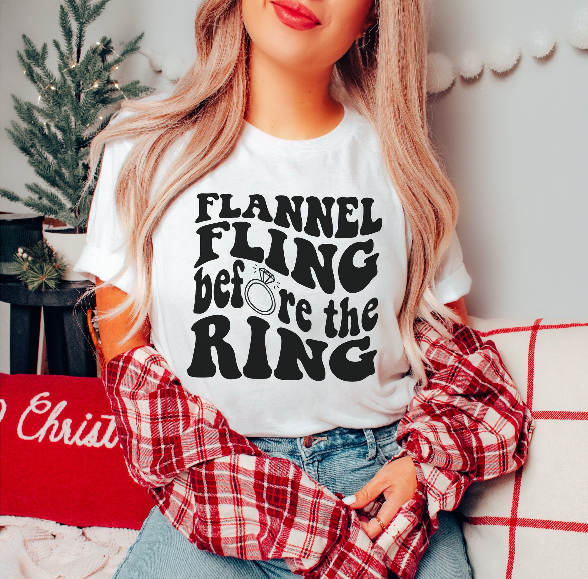 Flannel Fling Bachelorette - Winter & Mountain Party Tees image 1