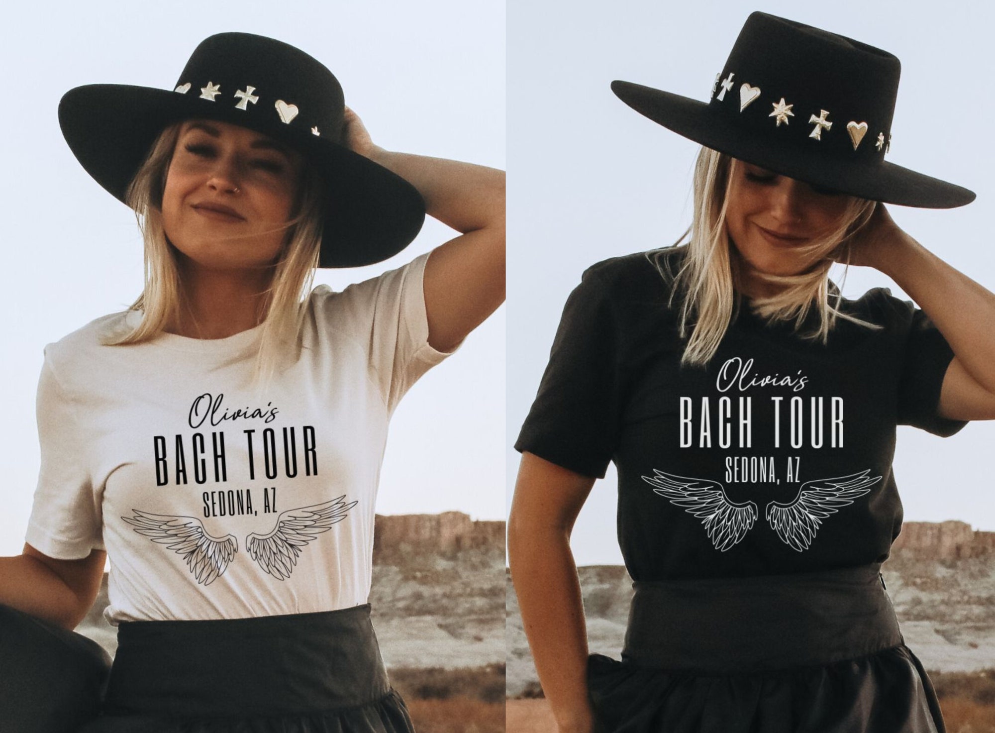 Custom Bachelorette Tour Tees: Custom Bridal Rock n Roll Sedona & Nashville image 0