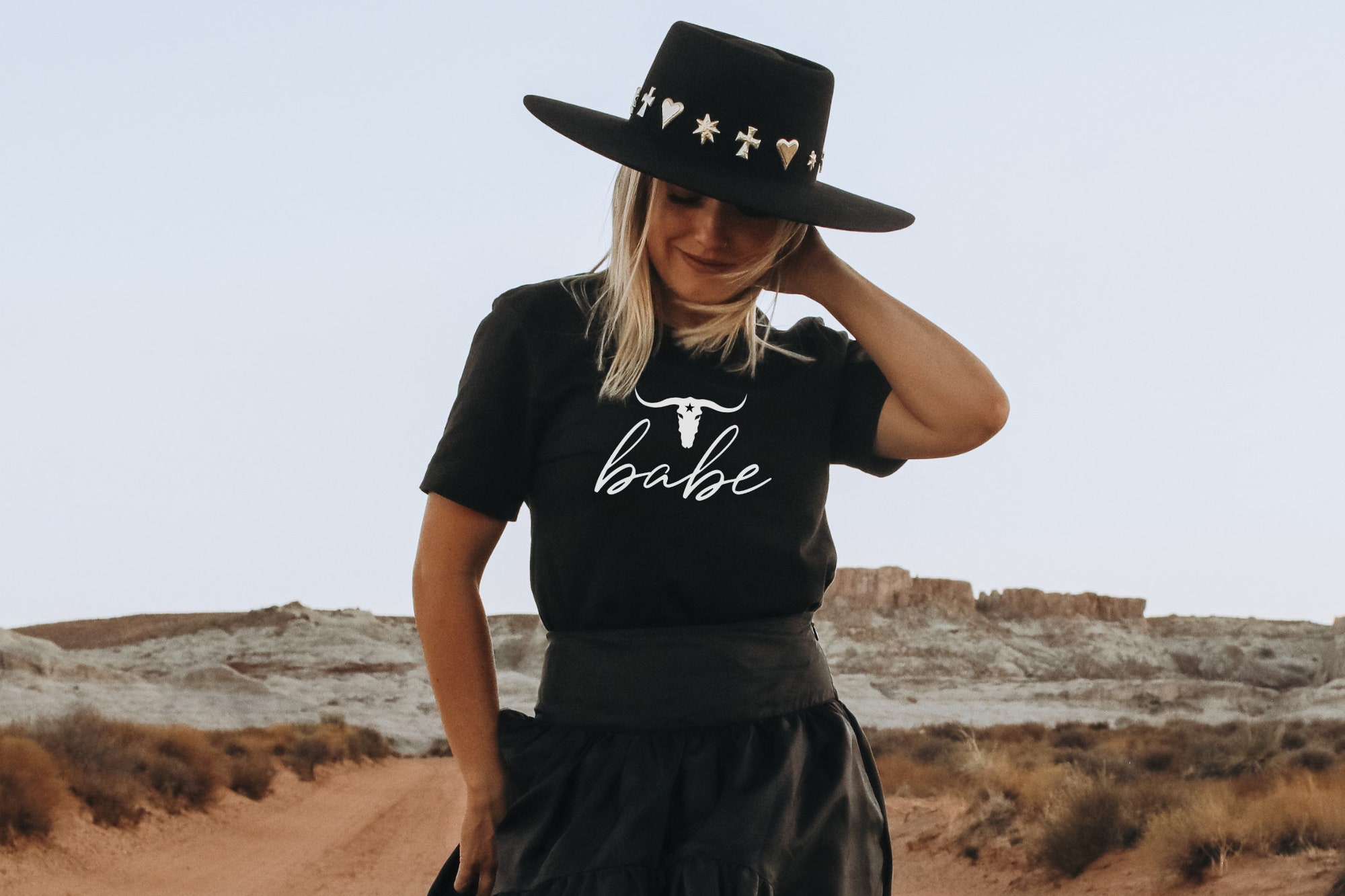 Rodeo & Texas Bachelorette Tees: Bride Western Babe Country Bridal image 2