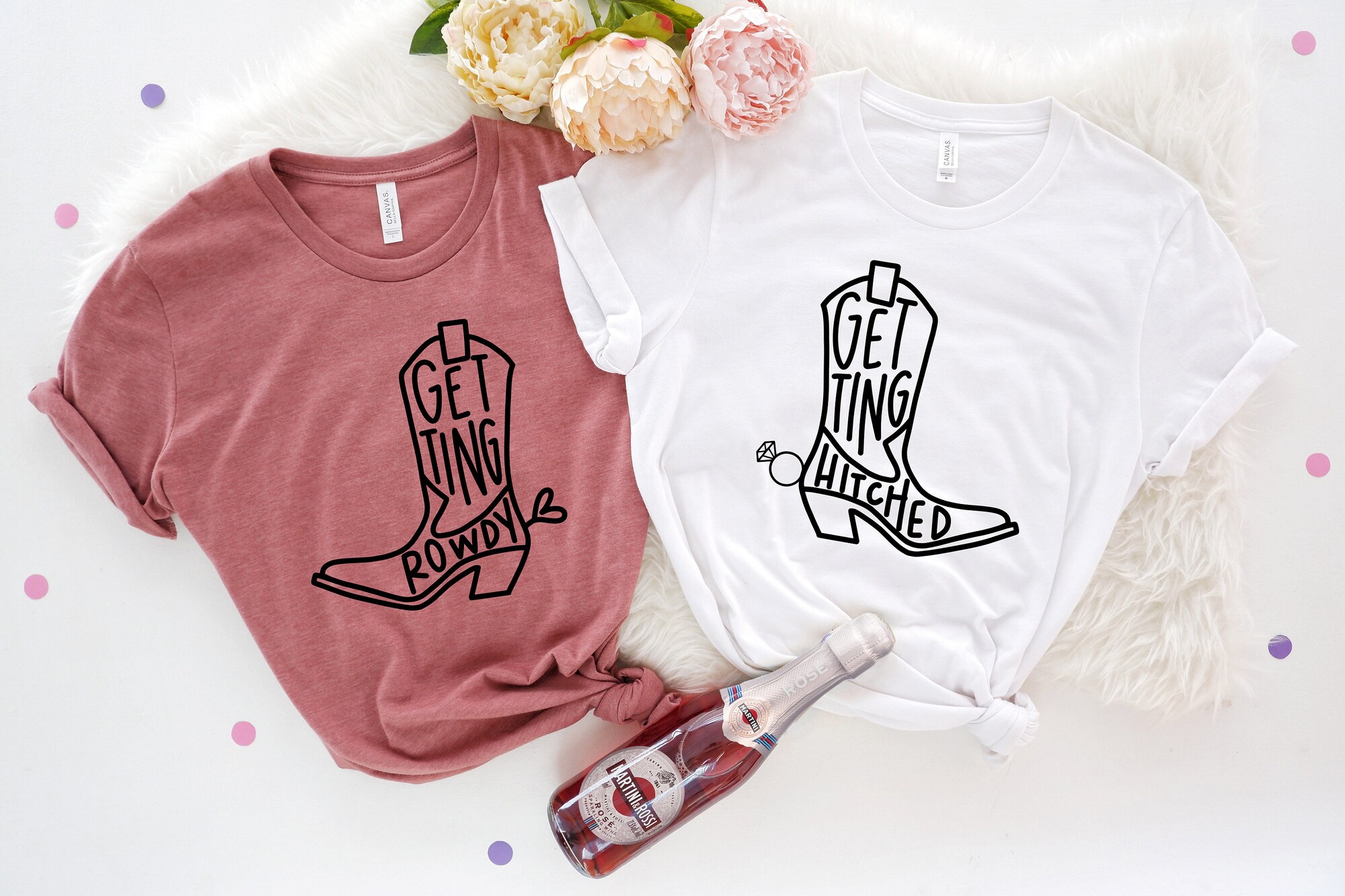 Country Bachelorette: Getting Hitched & Nash Bash Shirts Gifts image 2