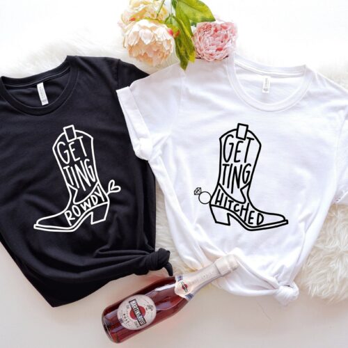 Country Bachelorette: Getting Hitched & Nash Bash Shirts Gifts image 0