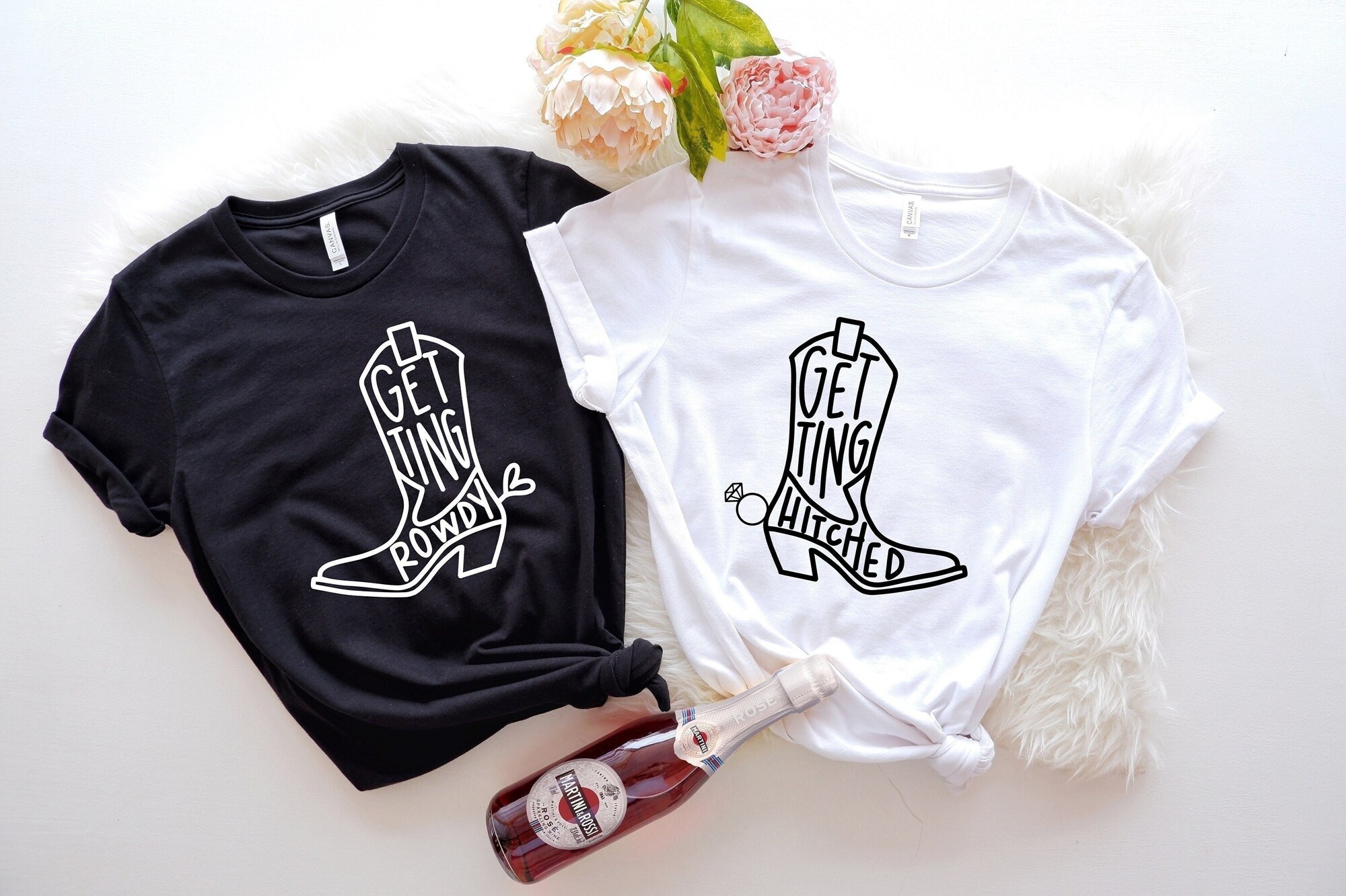 Country Bachelorette: Getting Hitched & Nash Bash Shirts Gifts image 0