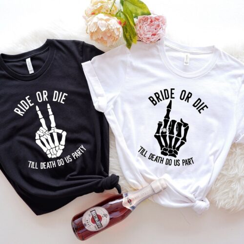 Bride Or Die & Funny Bachelorette Party Shirts Bridal Gifts & Tees image 0