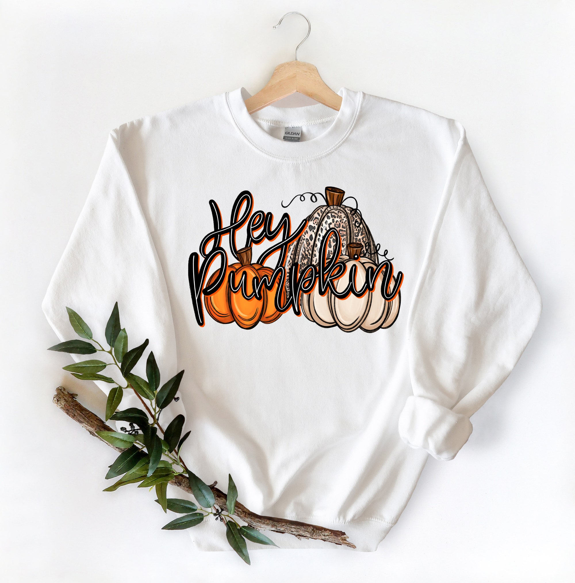 Hey Pumpkin Shirt: Fall Halloween Sweatshirt & Gift Hoodie image 1