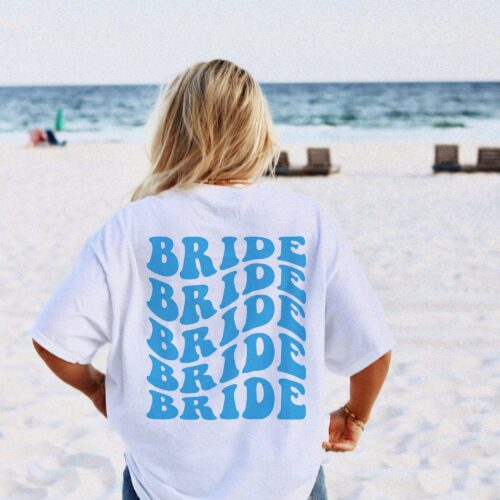 Boho Bride & Bachelorette: Trendy Retro Bridal Party Tee image 0