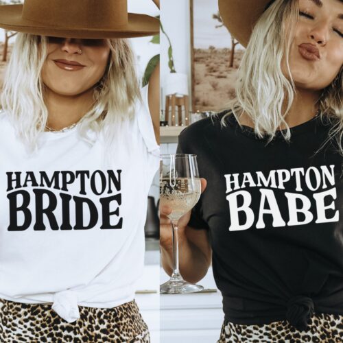 Hampton Bachelorette: Tees Bridal Party Shirts & Bridesmaid Gifts image 0