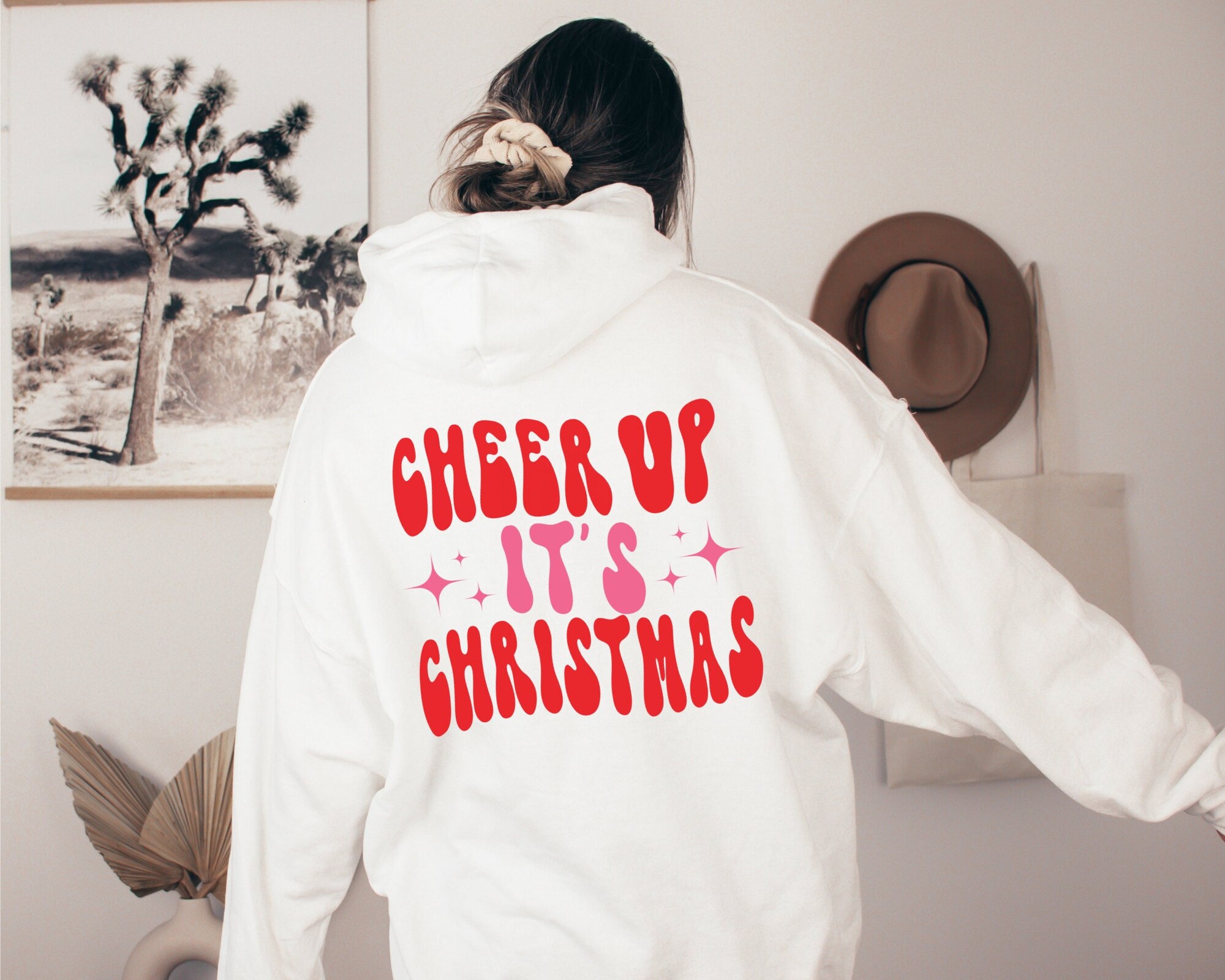 Preppy Xmas Hoodie & Sweatshirt: Trendy Holiday Gifts for Her image 0