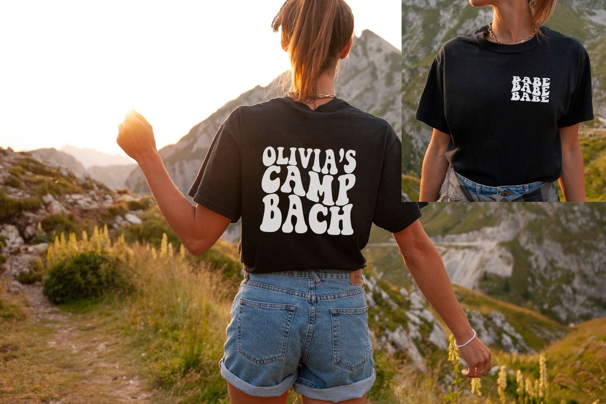 Camp & Mountain Bachelorette Tees - Retro & Outdoorsy Party Shirts image 0