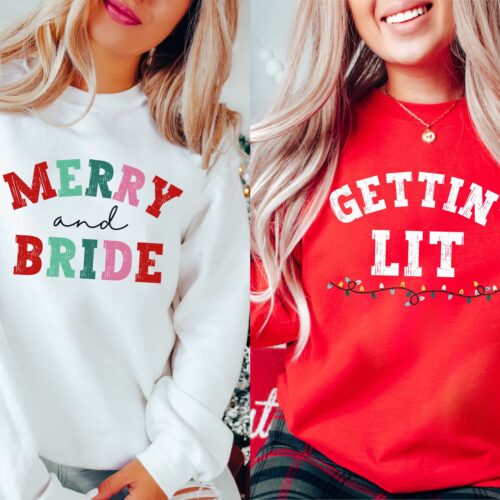 Xmas Bachelorette Shirts & Gifts: Winter Bride & Bridesmaid Tees image 0